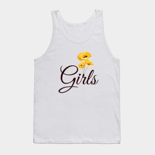 Girls and flowers Tank Top